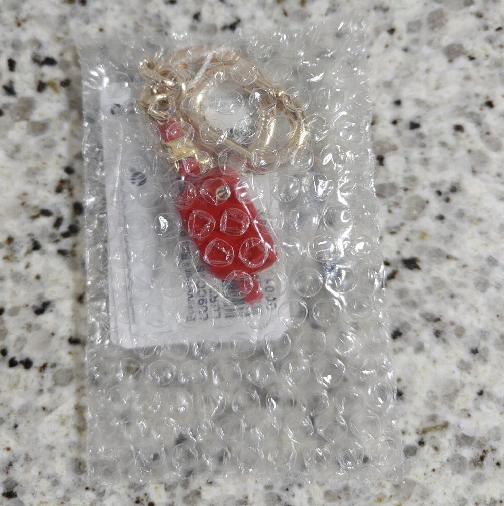 Lululemon Everywhere Belt Bag Charm Keychain (lulu red)